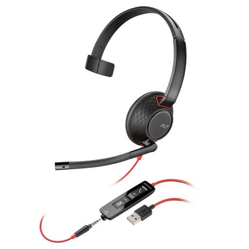 POLY BLACKWIRE C5210 USB monaural headset
